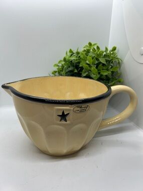 Park Designs Black Star Batter Bowl RARE FIND Brand New Unused